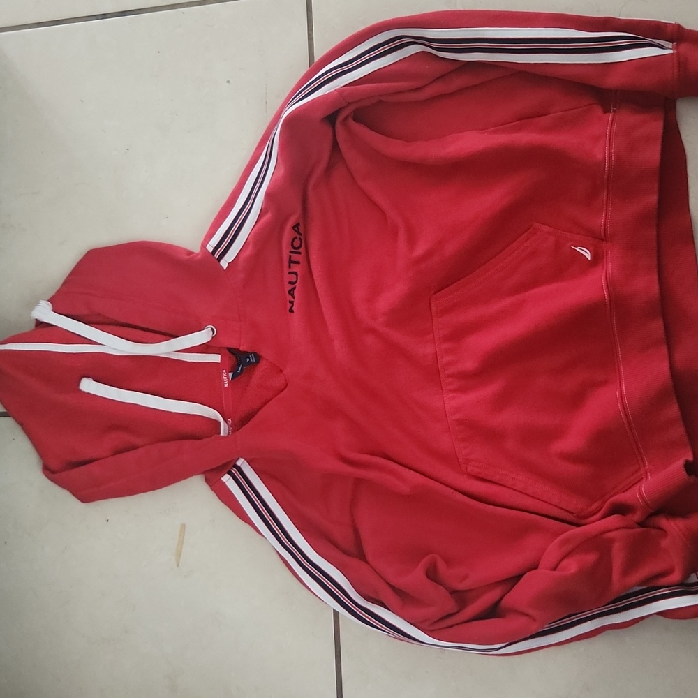 Red jacket size M nautica
